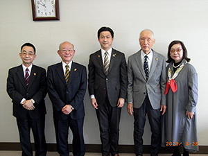 上定松江市長と近畿松江会役員